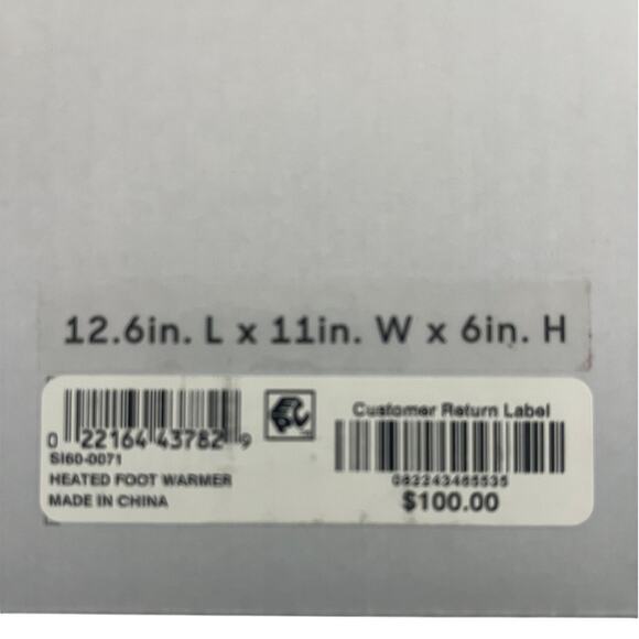 Sharper Image Heated Foot Warmer - Picture 4 of 5